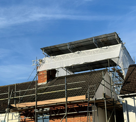 Scaffolding Roof protection